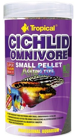 Фото - Корм для риб Tropical CICHLID OMNIVORE SMALL PELLET 250ml/90g 