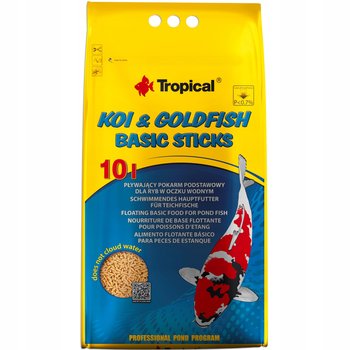 Tropical Koi & Goldfish Basic Sticks Podstawowy pokarm dla ryb karpi 10L - Tropical