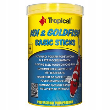 Tropical Koi & Goldfish Basic Sticks Podstawowy pokarm dla ryb karpi 1L - Tropical