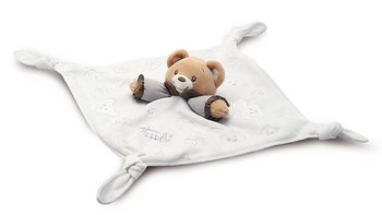 Trudi, Kocyk dla niemowląt, Miś, Baby Bear, kremowy, 26x26 cm - Trudi