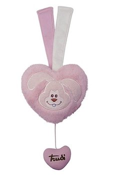 Trudi, Pozytywka z króliczkiem, Cremino, różowa, 15 cm - Trudi