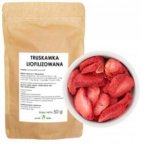 Truskawki Liofilizowane Truskawka Plastry 50G