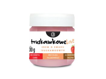 truskawkoweLove - krem o smaku truskawkowym 200g (bez dodatku cukru, bez oleju palmowego) - CD Królowa Pszczół
