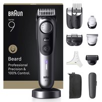 Trymer do brody Braun BeardTrimmer 9 BT9560 Mokry i Suchy Czarny, Srebrny Inna marka