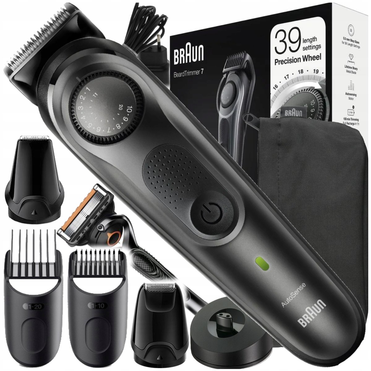 Braun TRYMER DO GOLENIA ZAROSTU BRODY BRAUN BEZPRZEWODOWA GOLARKA BRAUN REGULACJA