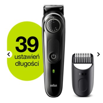 Trymer do zarostu BRAUN BT3342, 2 nasadki i maszynka do golenia Gillette ProGlide - Braun