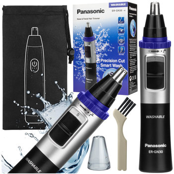 Trymer PANASONIC ER-GN30-K503 - czarny wodoodporny do nosa uszu brwi na sucho mokro z etui podróżnym - Panasonic