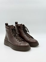 trzewiki męskie skórzane, buty Marc O'Polo, brązowy, EU 43