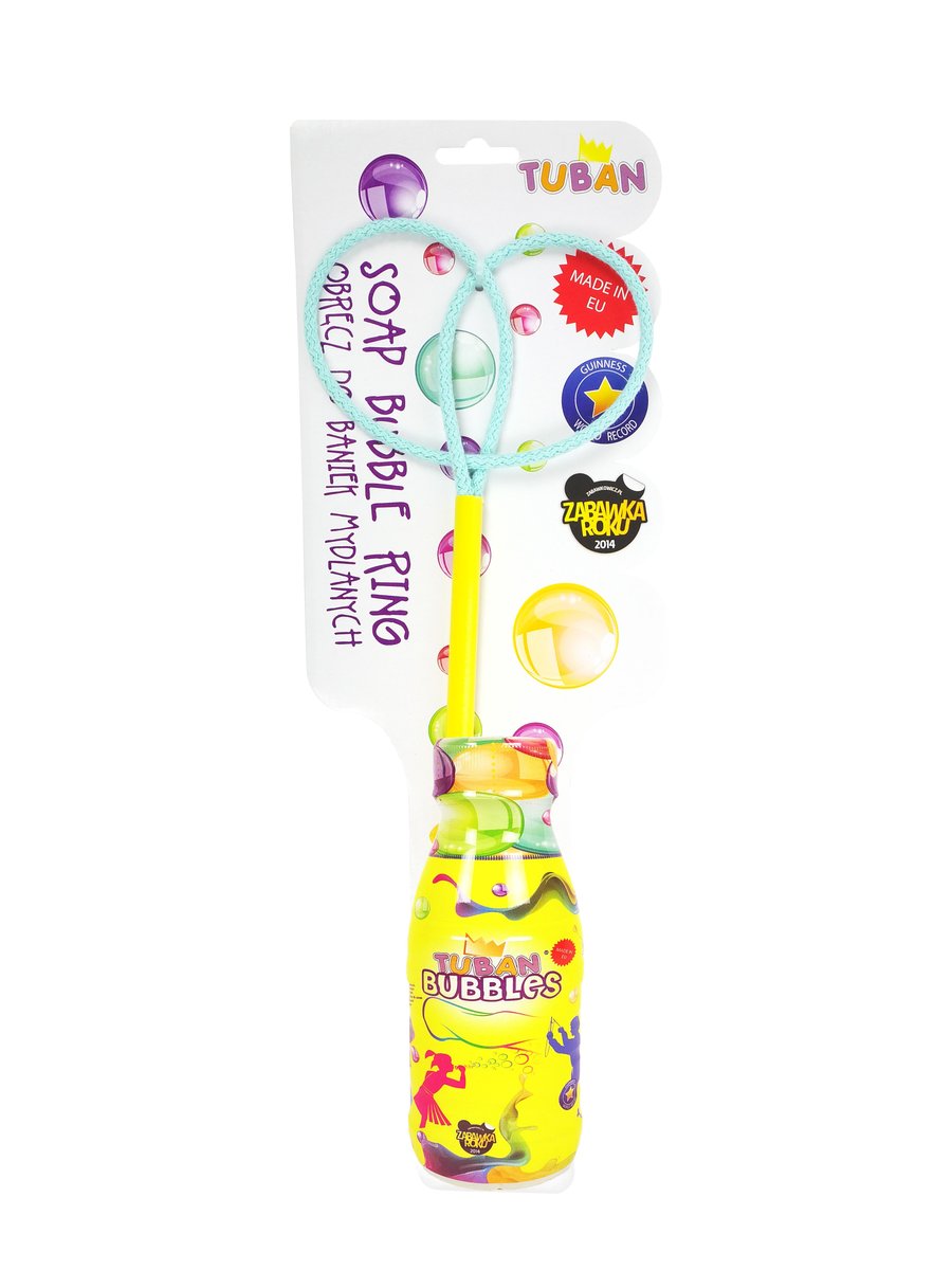 Tuban, obręcz mini do baniek mydlanych Motylek z płynem, 250 ml