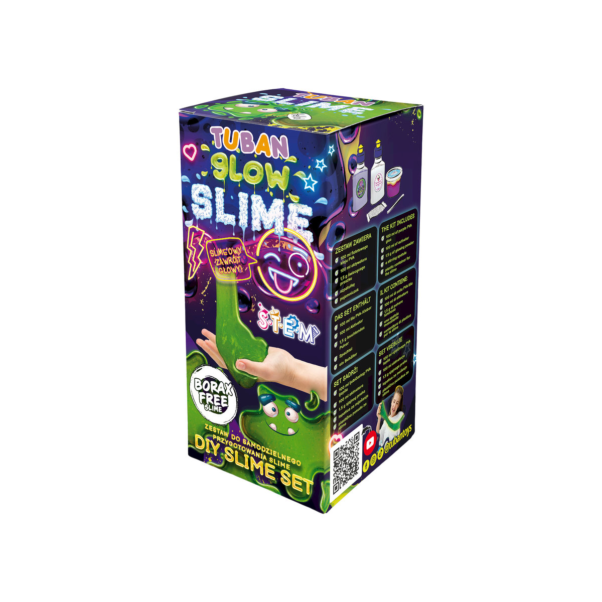Tuban, Zestaw kreatywny Super Slime Glow in the dark