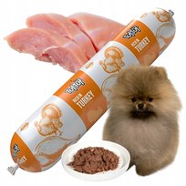 TUF TUF BATON Z INDYKIEM 900G MOKRA KARMA DLA PSA 70% MIĘSA BEZZBOŻOWA