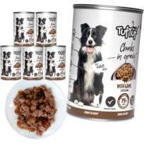 TUF TUF Kawałki mięsne z dziczyzną - mokra karma dla psa - 6x1250g
