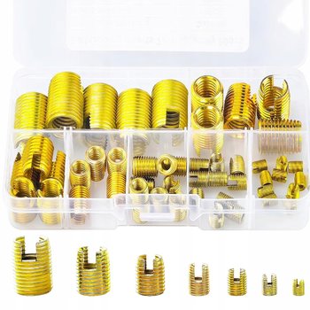 Tulejki do Naprawy Gwintu M3 M4 M5 M6 M8 M10 M12 Zestaw 50szt Naprawcze - blurr