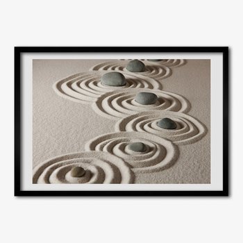 Tulup, Ścienny foto obraz Kamienie zen piasek, 70x50 cm - Tulup