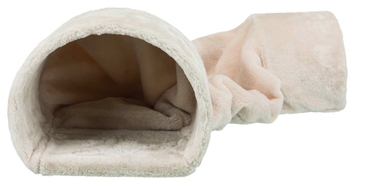 Фото - Клітка / будиночок для гризуна Trixie Tunel dla królików, kawii domowych, plusz, 27 x 21 x 80 cm, beż 