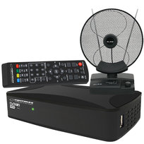 Tuner Cyfrowy Esperanza Ev108R Dvb-T/T2 H.265/Hevc + Antena Pokojowa Blow Atd17 Esperanza