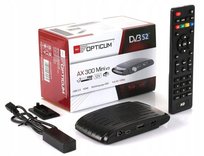 Tuner Dekoder DVB-S2 AX300 Mini Zasilanie 12V Satelitarny FTA Astra Hotbird Opticum