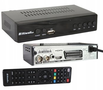 Tuner Dekoder DVB-T2 HEVC TV Naziemnej H.265 USB HDMI Pilot Riwall RTN-01 - Riwall