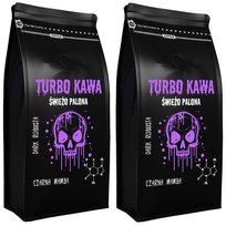 TURBO Kawa ziarnista Do ekspresu 2x1kg 100% Robusta Dark Roast CZARNA MAMBA