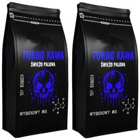 TURBO Kawa ziarnista Do ekspresu 2x1kg 50/50 Robusta/Arabica MIX