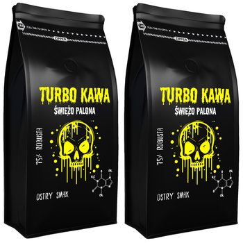 TURBO Kawa ziarnista Do ekspresu 2x1kg 75/25 Robusta/Arabica OSTRY SMAK - Yankee Caffee