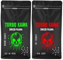 TURBO Kawa ziarnista Do ekspresu 2x1kg Robusta/Arabica MOCNO POBUDZAJĄCA (TP,TA)