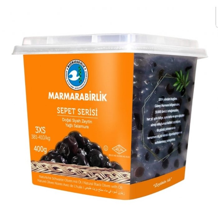 Turecki Suszone czarne oliwki z pestką 400g Marmarabirlik - Other