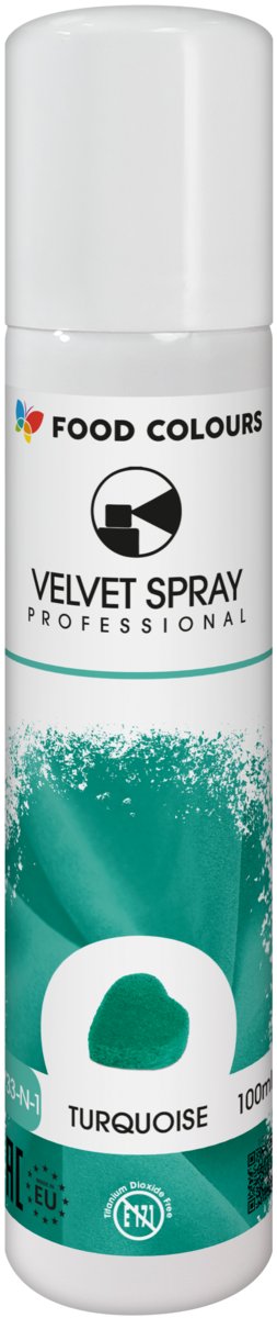 Turskusowy Zamsz W Sprayu Velvet 100 Ml Food Colours - Food Colours ...