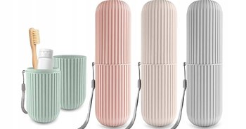 TURYSTYCZNY POJEMNIK ORGANIZER PODRÓŻNY ETUI NA PASTĘ I SZCZOTECZKĘ PODRÓŻ - inna (Inny)