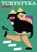 TURYSTYKA KULTURALNA, PLAKAT, grafika do domu na ścianę dla dzieci do pokoju, vintage, retro, obrazek, poster, pies, spacery B2 50x70 cm