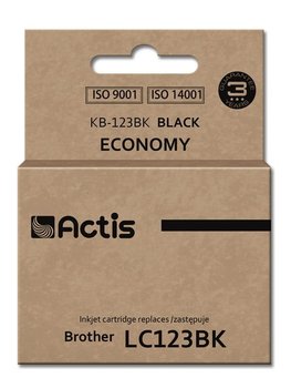 Tusz ACTIS KB-123BK Standard, czarny, 15 ml, LC-123BK/LC-121BK - Actis
