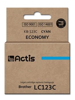 Tusz ACTIS KB-123C Standard, błękitny, 10 ml, LC-123C/LC-121C - Actis