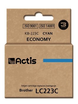 Tusz ACTIS KB-223C Standard, błękitny, 10 ml, LC-223C - Actis
