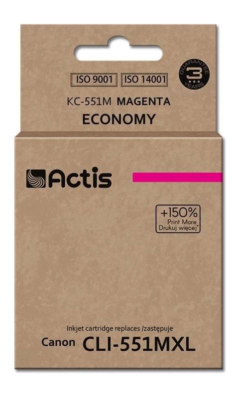 Tusz ACTIS KC-551M Supreme, purpurowy, 12 ml, CLI-551M