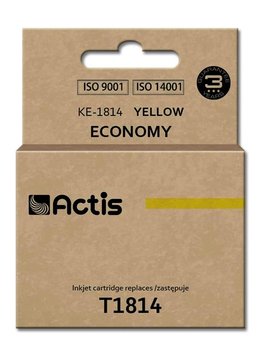 Tusz ACTIS KE-1814 Supreme, żółty, 18 ml, T1814 - Actis