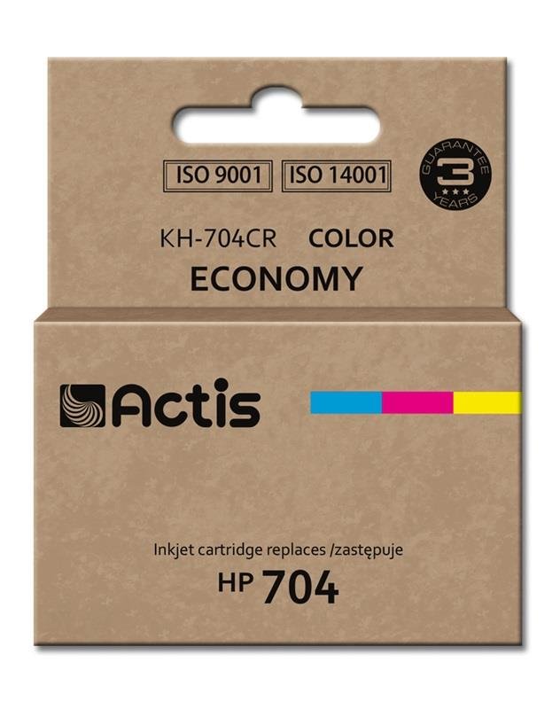Tusz ACTIS KH-704CR Standard, błękitny, purpurowy, żółty, 9 ml, CN693AE
