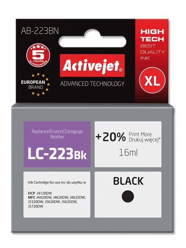 Tusz ACTIVEJET AB-223BN, czarny, 16 ml, LC223Bk