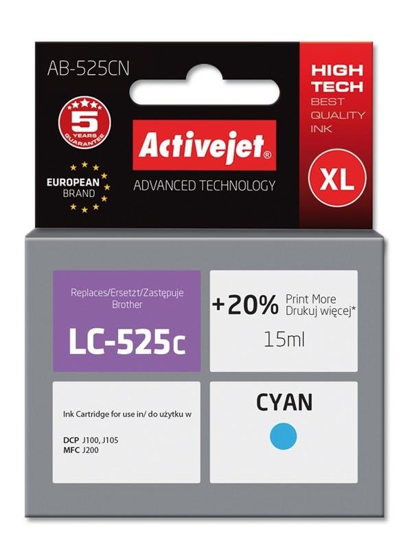 Tusz ACTIVEJET AB-525CN Supreme, 15 ml, błękitny, LC525C