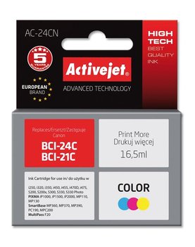 Tusz ACTIVEJET AC-24C kolorowy do drukarki Canon - ActiveJet