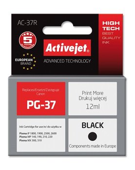 Tusz ACTIVEJET AC-37 czarny do drukarki Canon - ActiveJet