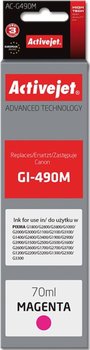 Tusz ACTIVEJET AC-G490M (Canon GI-490M), czerwony, 70 ml - ActiveJet