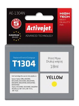 Tusz ACTIVEJET AE-1304N yellow do drukarki Epson - ActiveJet