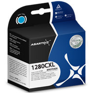Tusz ASARTO AS-B1280CXL, błękitny, 22.8 ml, LC1280XLC