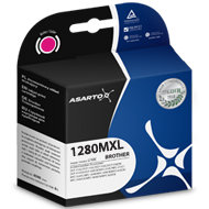 Tusz ASARTO AS-B1280MXL, purpurowy, 22.8 ml, LC1280XLM