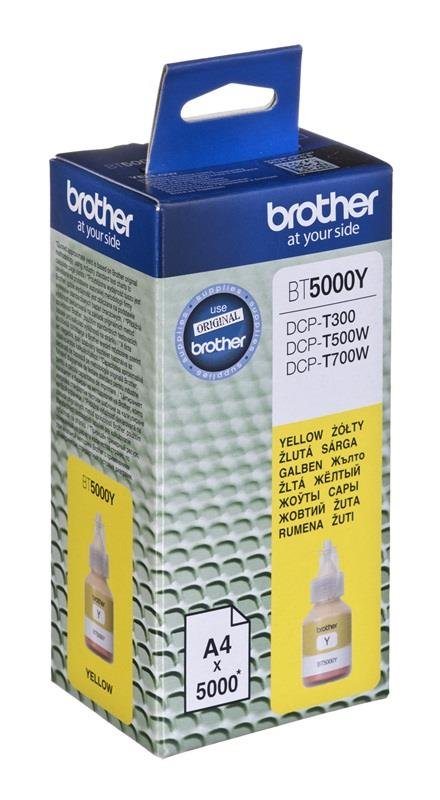 Tusz BROTHER BT-5000Y, żółty, 41.8 ml