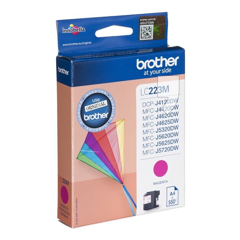 Tusz BROTHER LC223M, purpurowy, LC-223M