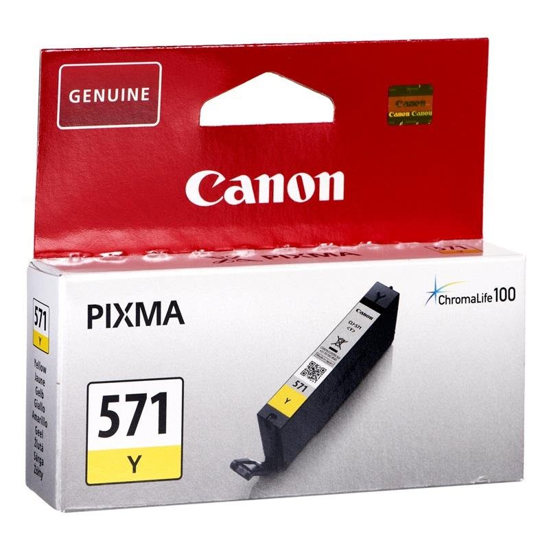 Tusz CANON CLI-571Y, żółty, 7 ml