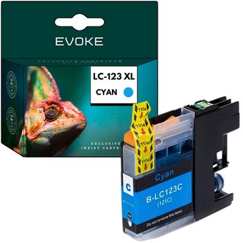Tusz do drukarki Brother 123XC niebieski (cyan) | 10 ml | 600 stron | LC123C - Evoke
