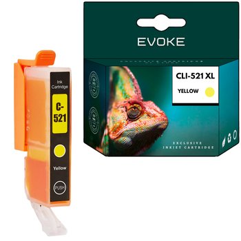 Tusz do drukarki Canon 521Y żółty (yellow) | 10,5 ml | 510 stron - Evoke