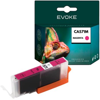 Tusz do drukarki Canon 571M czerwony (magenta) | 12 ml | 760 stron - Evoke